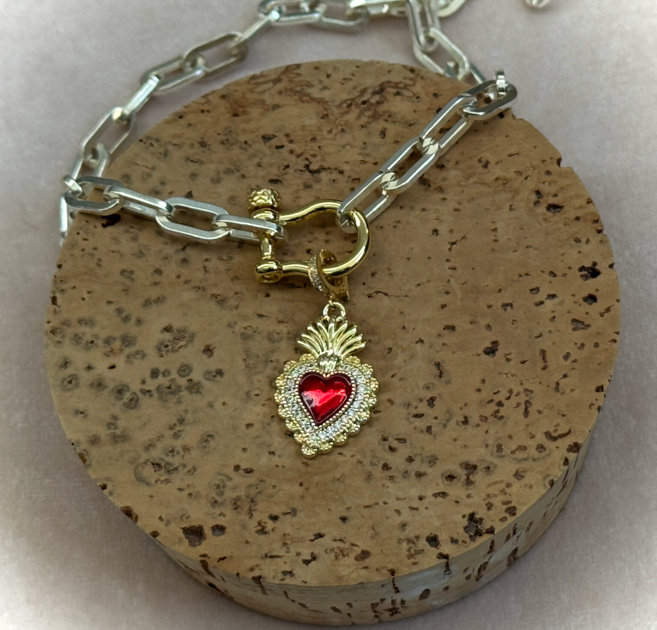 Heart of the Crown Charm