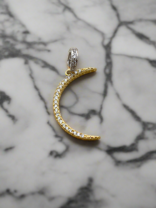 Cheeky Crescent Moon Charm